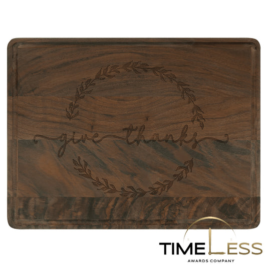 Walnut Cutting Board with Drip Ring