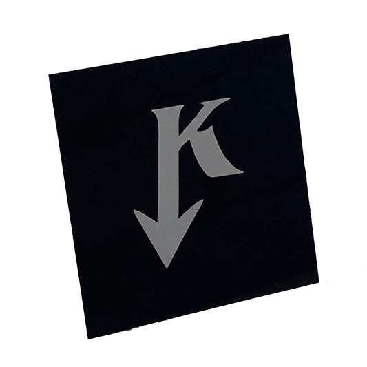 Black (Silver Engraving) Aluminum Plate