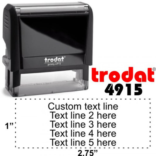 Custom Self-Inking Stamp 1" x 2 3/4".  4915